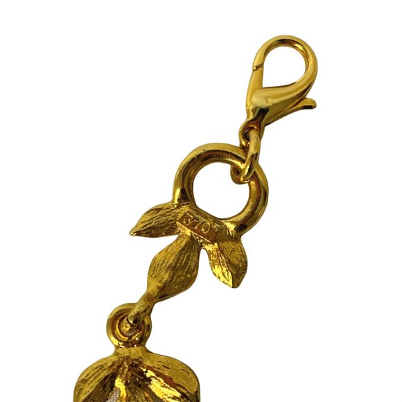 Ines de la Fressange Gold Leaves Necklace - Picture 2 of 5